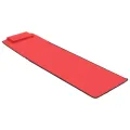 Tapis de plage pliables 2 pcs Acier et tissu Rouge