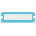 Barrière de sécurité de lit d'enfant Bleu 120x42 cm Polyester