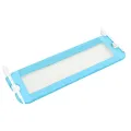 Barrière de sécurité de lit d'enfant Bleu 120x42 cm Polyester