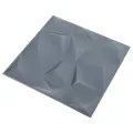 Panneaux muraux 3D 24 pcs 50x50 cm gris diamant 6 m²