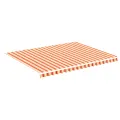Tissu de remplacement pour auvent Jaune et orange 4,5x3,5 m