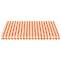 Tissu de remplacement pour auvent Jaune et orange 4,5x3,5 m