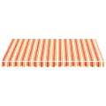 Tissu de remplacement pour auvent Jaune et orange 3x2,5 m