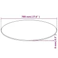 Dessus de table ronde en verre trempé 700 mm