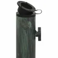 Socle de parasol Vert 40x40x32 cm Fonte