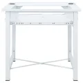 Socle pour machine à laver avec étagère coulissante Blanc