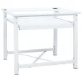 Socle pour machine à laver avec étagère coulissante Blanc