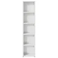Armoires à CD 2 pcs Blanc brillant 21x16x93,5 cm