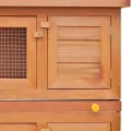 Clapier d'extérieur Enclos pour petits animaux 4 portes Bois