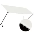 Auvent rétractable avec LED 250x150 cm Crème