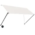 Auvent rétractable avec LED 250x150 cm Crème