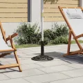 Socle de parasol Noir et bronze 9 kg 40 cm Fonte