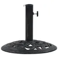 Socle de parasol Noir et bronze 9 kg 40 cm Fonte