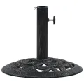 Socle de parasol Noir et bronze 9 kg 40 cm Fonte