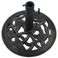Socle de parasol Noir et bronze 9 kg 40 cm Fonte