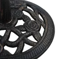 Socle de parasol Noir et bronze 9 kg 40 cm Fonte
