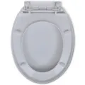 Abattant WC à fermeture en douceur Blanc Ovale