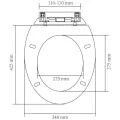 Abattant WC à fermeture en douceur Blanc Ovale