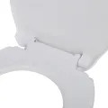Abattant WC avec frein de chute 2 pcs Plastique Blanc