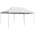 Tente de réception pliable professionnelle 3x6 m Acier Blanc