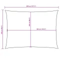 Voile de parasol tissu oxford rectangulaire 2,5x4 m blanc