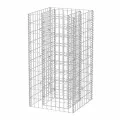 Lit surélevé à gabion Acier 50x50x100 cm