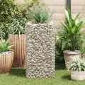 Lit surélevé à gabion Acier 50x50x100 cm