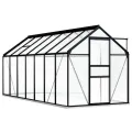Serre avec cadre de base Anthracite Aluminium 8,17 m²