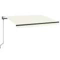 Auvent rétractable automatique 350x250 cm Crème