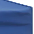 Tente de réception pliable avec parois Bleu 3x6 m