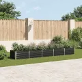 Lit surélevé de jardin Acier galvanisé 400x80x45 cm Anthracite
