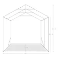 Tente de garage PVC 2,4x2,4 m Vert