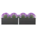 Lit surélevé de jardin 200x50x54 cm WPC Gris