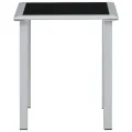 Chaises longues lot de 2 avec table Aluminium Crème