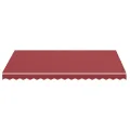 Tissu de remplacement pour auvent Bordeaux rouge 3,5x2,5 m