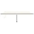 Auvent automatique sur pied 600x300 cm Crème