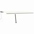 Auvent automatique sur pied 600x300 cm Crème