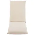 Chaise longue pliable Tissu Oxford Blanc crème