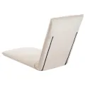 Chaise longue pliable Tissu Oxford Blanc crème