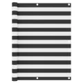 Écran de balcon Anthracite et blanc 120x300 cm Tissu Oxford