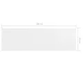 Écran de balcon Blanc 90x300 cm Tissu Oxford