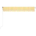 Auvent automatique capteur de vent/LED 450x300cm Jaune et blanc