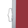 Auvent latéral rétractable Rouge 120 x 600 cm