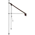 Auvent manuel rétractable 150 cm Orange et marron