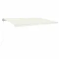 Auvent automatique avec capteur de vent et LED 500x350 cm Crème