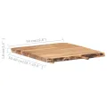 Dessus de table Bois d'acacia massif 58x(50-60)x3,8 cm