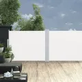 Auvent latéral rétractable Crème 140 x 1000 cm