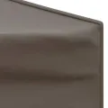 Tente de réception pliable avec parois Taupe 3x6 m