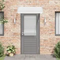 Auvent de porte Gris 120 x 100 cm PC