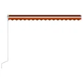Auvent rétractable automatique 400x300 cm Orange et marron
